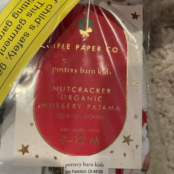 Pottery barn nutcracker pajamas 9-12 months , brand new never opened - Picture 5 of 5